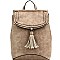 Braided Flap Tassel Accent 2 Way Backpack MH-BAL0010