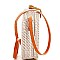 TRENDY NATURAL WOVEN ROUND CROSSBODY BAG