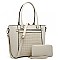 2-in-1 Embossed Shopper Wallet Set
