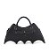 Bat Wing Rhinestone Spider Accent Fashion Bag