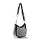 Rhinestone Accented Petite Shoulder Bag