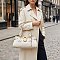 Retro Large Lock and Key Satchel - Shoulder Bag