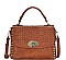 MODERN CUTE STUDDED AND WOVEN FLAP CROSS BODY BAG