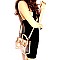 2 in 1 Transparent Hardware Accent Medium Satchel