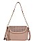 FASHION TASSEL MULTI DESIGN PLAIN CROSSBODY BAG