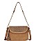 FASHION TASSEL MULTI DESIGN PLAIN CROSSBODY BAG