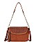 FASHION TASSEL MULTI DESIGN PLAIN CROSSBODY BAG