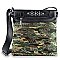 Camo Design Rhinestone Crossbody Sling