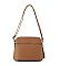 FASHION SMOOTH TASSEL PLAID CHECKERED DESIGN CROSSBODY BAG