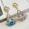 Jem Stone Handbag Shape Charm Keychain