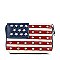 American Flag Petite Zip Around Wallet
