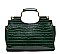 Croc Alligator Top Handle Satchel