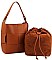 2 IN 1 STYLISH WOVEN SATCHEL WITH LONG STRAP