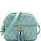 CHEVRON QUILTED DOME CROSSBODY BAG
