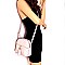 CHEVRON QUILTED DOME CROSSBODY BAG