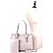 3 in 1 Crocodile Print Structured Tote Wallet SET
