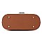2-Way Two-Tone Belted Tote Wallet SET
