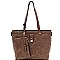 QUILTED PADLOCK ACCENT 3 IN 1 TOTE VALUE SET