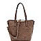 QUILTED PADLOCK ACCENT 3 IN 1 TOTE VALUE SET