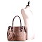 3 IN 1 OSTRICH EMBOSSED TOTE VALUE SET