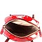 Leopard Print 2 in 1 Round Satchel & Wallet