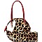 Leopard Print 2 in 1 Round Satchel & Wallet