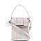 Small 2-Way Lizard Print Hardware Accent Flap Satchel