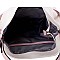 Front Zipper Compartment Color-Block Woven Detail 2-Way Hobo MH-BY4230