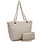 Quilted Classic Shopper 2-in-1 Tote