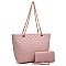 Quilted Classic Shopper 2-in-1 Tote