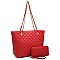 Quilted Classic Shopper 2-in-1 Tote