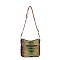 2-in-1 Tie-Dyed Croc Satchel-Crossbody Bag + Wallet