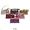 Pack of 12 Regular Coin Purses with Glittery Curve Design