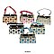 Pack of 12 Regular Coin Purses with Floral Design