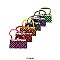 Pack of 12 Regular Coin Purses in Floral Design