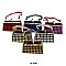 Pack of 12 Regular Coin Purses in Diamond Design