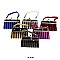Pack of 12 Regular Coin Purses in Stripe Design