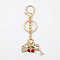 Cherry & Heart Charm Keychain FOR HANDBAGS