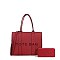 2-in-1 Tote Bag + Wallet Set