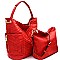 Chevron Quilted Side Pocket 2 in 1 Tall Hobo MH-CTF0005
