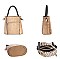 2 in 1 Alligator Skin Satchel & Wallet Set