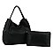 Fashion Laser Cut Perforated 2-in-1 Shoulder Bag