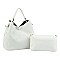 Fashion Laser Cut Perforated 2-in-1 Shoulder Bag