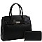 2 IN 1 FASHION SATCHEL WALLET SET