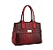 CLASSIC VEGAN CROCO TOP HANDLE SATCHEL
