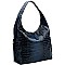 Textured Lizard Print Hobo
