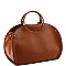 CROCODILE TRIM TASSEL ACCENT SATCHEL
