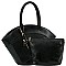 3 in 1 Lizard Print Fan-Shaped Tote Value SET