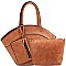 3 in 1 Lizard Print Fan-Shaped Tote Value SET