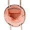 3 in 1 Lizard Print Fan-Shaped Tote Value SET